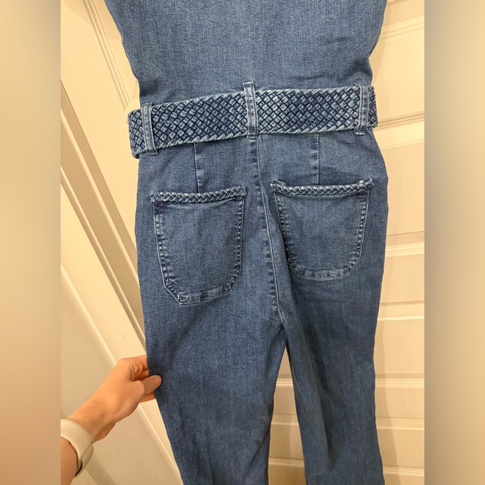 Show Me Your Mumu Heartland Jumpsuit in Braided True Blue - Picture 12 of 13